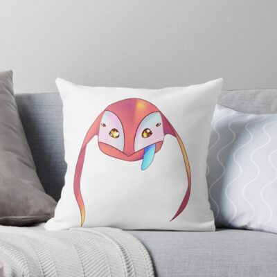 Satisfactory Lizard Doggo Sticker Throw Pillow