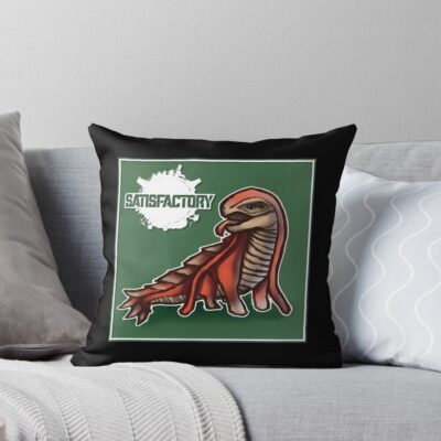 Satisfactory Cute Lizard Doggo Companion Throw Pillow