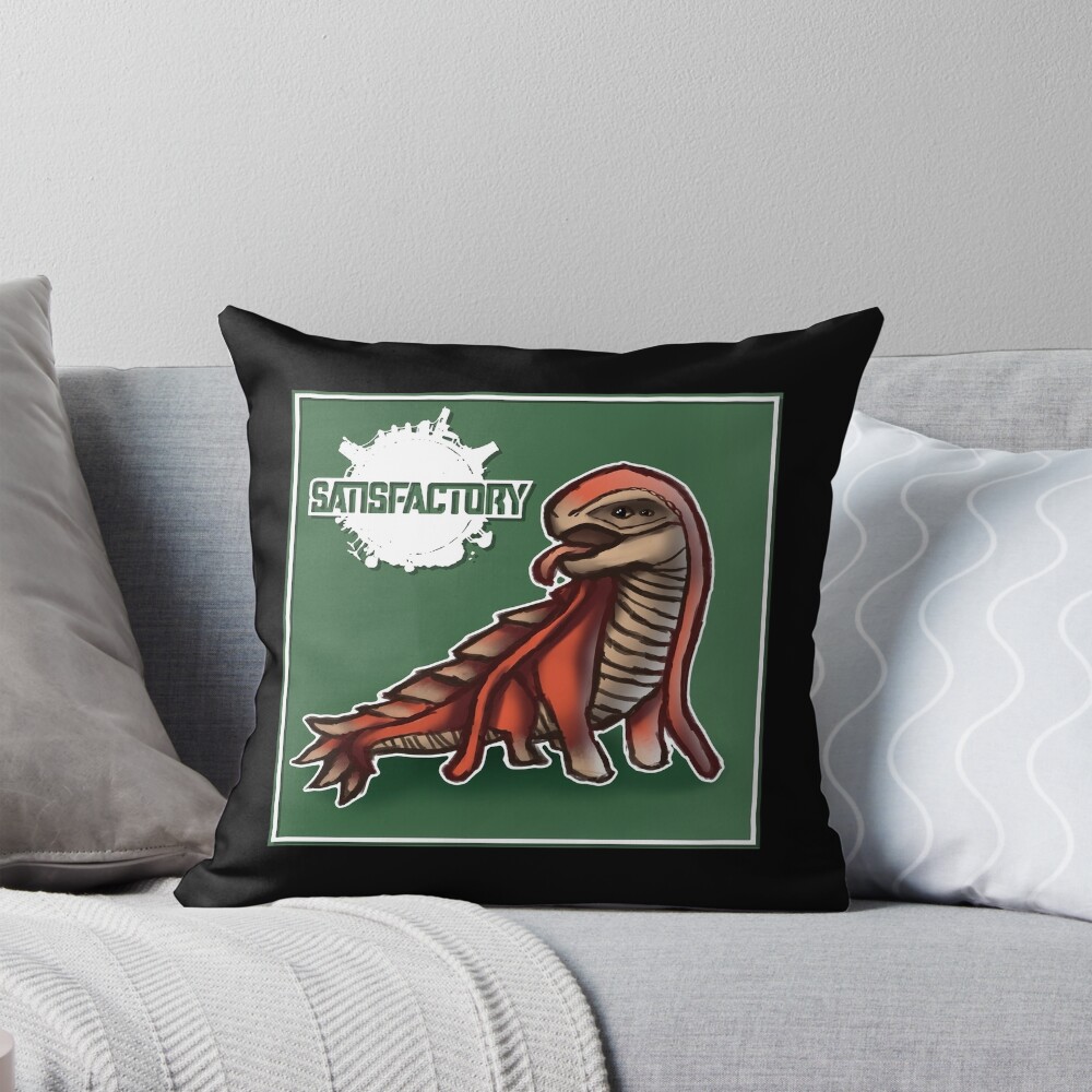 Satisfactory Cute Lizard Doggo Companion Throw Pillow