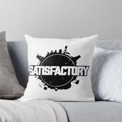 Satisfactory Open World Factory Throw Pillow