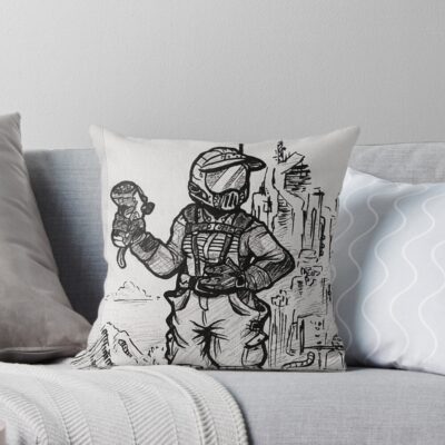 Satisfactory Conveyor Engineering Team Throw Pillow