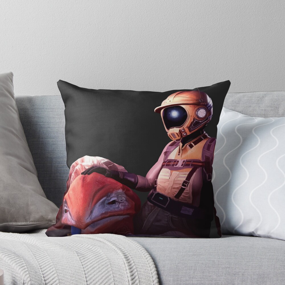 Satisfactory Scenic Factory Artwork Throw Pillow